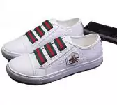 chaussures gucci edition limitee elastic band blanc